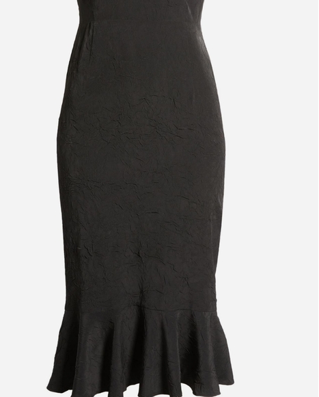 Chelsea28 Black‎ Ruffle Midi Dress - Picture 8 of 16